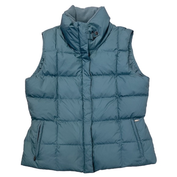 Eddie Bauer Goose Down Women’s Vest XL 700 Fill Power turquoise/blue/green - Picture 1 of 6